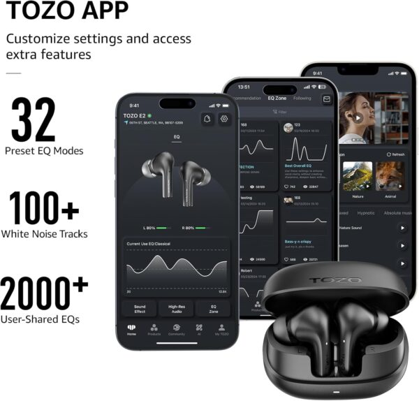 TOZO E2: Superior Sound and Customization in Wireless Earbuds TOZO E2: Superior Sound and Customization in Wireless Earbuds