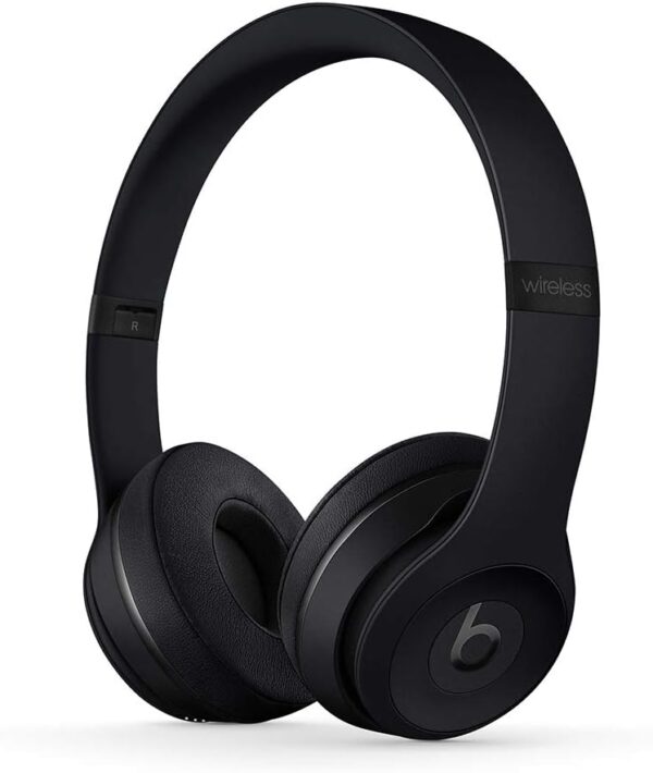 Beats Solo3 Wireless On-Ear Headphones - Apple W1 Headphone Chip, Class 1 Bluetooth, 40 Hours of Listening Time, Built-in Microphone - Black Beats Solo3 Wireless On-Ear Headphones - Apple W1 Headphone Chip, Class 1 Bluetooth, 40 Hours of Listening Time, Built-in Microphone - Black