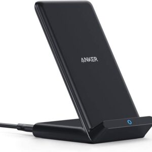 Anker 313 Wireless Charging Stand, Qi-Certified for iPhone 16/16 Pro/16 Pro Max/15/14/13, 10W Fast Charging for Galaxy S23/S22/S21 (No AC Adapter)