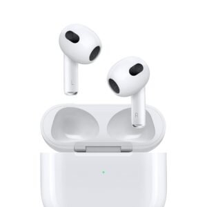 Apple AirPods (3rd Generation) Wireless Earbuds with MagSafe Charging Case. Spatial Audio, Sweat and Water Resistant, Up to 30 Hours of Battery Life. Bluetooth Headphones for...