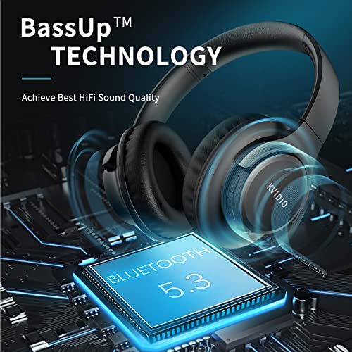 KVIDIO Bluetooth Headphones B09BF64J55 Review - Comfort, Sound, and Battery Life