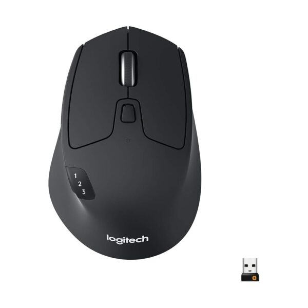 Logitech M720 Triathlon Multi-Device Wireless Mouse, Bluetooth, USB Unifying Receiver, 1000 DPI, 8 Buttons, 2-Year Battery, Compatible with Laptop, PC, Mac, iPadOS - Black Logitech M720 Triathlon Multi-Device Wireless Mouse, Bluetooth, USB Unifying Receiver, 1000 DPI, 8 Buttons, 2-Year Battery, Compatible with Laptop, PC, Mac, iPadOS - Black