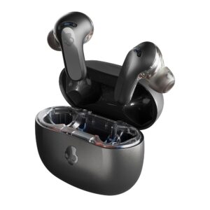 Skullcandy Rail ANC In-Ear Noise cancelling Wireless Earbuds, 27 Hr Battery, Microphone, Works with iPhone Android and Bluetooth Devices - True Black Skullcandy Rail ANC In-Ear Noise cancelling Wireless Earbuds, 27 Hr Battery, Microphone, Works with iPhone Android and Bluetooth Devices - True Black