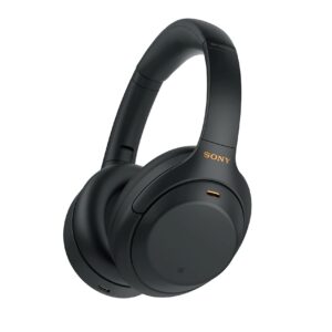 Sony WH-1000XM4 Wireless Premium Noise Canceling Overhead Headphones with Mic for Phone-Call and Alexa Voice Control, Black WH1000XM4