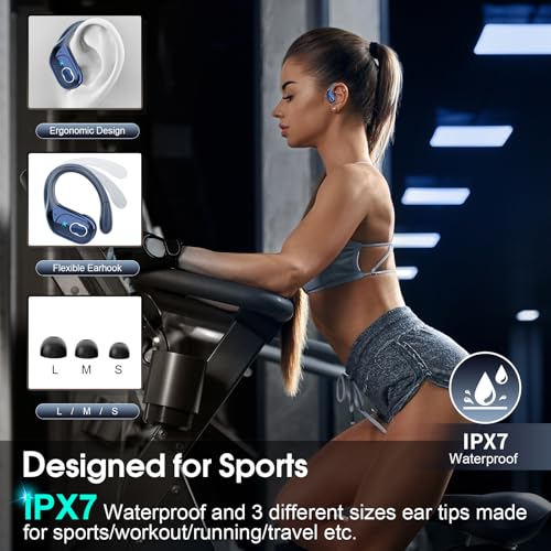 Aptkdoe HD65 Wireless Earbuds Review Deep Bass Bluetooth 5.4 Sport Headphones