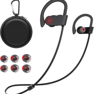 Bluetooth Wireless Headphones 16H Playtime Earbuds with Mic Stereo in-Ear Earphones, IPX7 Waterproof Sports Sound Isolation Headsets for Running, Gym, Workout Bluetooth Wireless Headphones 16H Playtime Earbuds with Mic Stereo in-Ear Earphones, IPX7 Waterproof Sports Sound Isolation Headsets for Running, Gym, Workout