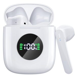 Ear Buds Bluetooth Headphones 50H Playtime Wireless Earbuds with Wireless Charging Case Dual LED Display Bluetooth earbuds Deep Bass Stereo in Ear Headphones for Smartphone... Ear Buds Bluetooth Headphones 50H Playtime Wireless Earbuds with Wireless Charging Case Dual LED Display Bluetooth earbuds Deep Bass Stereo in Ear Headphones for Smartphone...