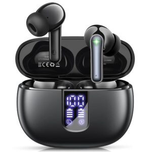 Ear Buds Wireless Earbuds - Bluetooth 5.3 Headphones (48H Playback) Built in Mic with LED Display Charging Case, IP7 Waterproof Earphone for iPhone Andriod Phones Laptop Sports...