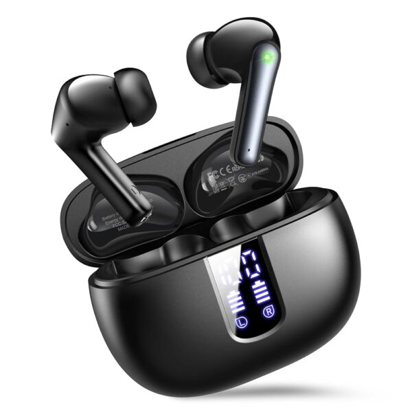 Ear Buds Wireless Earbuds - Bluetooth 5.3 Headphones (48H Playback) Built in Mic with LED Display Charging Case, IP7 Waterproof Earphone for iPhone Andriod Phones Laptop Sports... Ear Buds Wireless Earbuds - Bluetooth 5.3 Headphones (48H Playback) Built in Mic with LED Display Charging Case, IP7 Waterproof Earphone for iPhone Andriod Phones Laptop Sports...