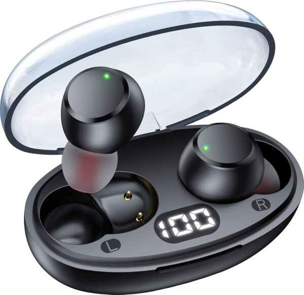 Ear Buds Wireless Earbuds Bluetooth 5.4 Headphones with LED Power Display, IPX8 Waterproof, Mini Earbud, Built-in Mic Calls, Ultra-Light, Stereo Earphones for Sports, Gym,... Ear Buds Wireless Earbuds Bluetooth 5.4 Headphones with LED Power Display, IPX8 Waterproof, Mini Earbud, Built-in Mic Calls, Ultra-Light, Stereo Earphones for Sports, Gym,...