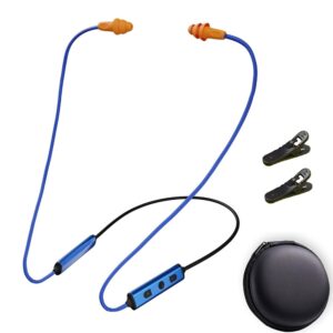 Ear Plugs Bluetooth Headphones for Work, Neckband Wireless Earbuds, Noise Reduction in-Ear Earphones with Mic and Controls, Waterproof Earbuds with 20 Hours Battery, for... Ear Plugs Bluetooth Headphones for Work, Neckband Wireless Earbuds, Noise Reduction in-Ear Earphones with Mic and Controls, Waterproof Earbuds with 20 Hours Battery, for...