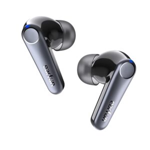 EarFun Air Pro 3 Noise Cancelling Earbuds, Qualcomm® aptX™ Adaptive Sound, 6 Mics CVC 8.0 ENC, Bluetooth 5.3 Earbuds, Multipoint Connection, 45H Playtime, App Customize EQ,...