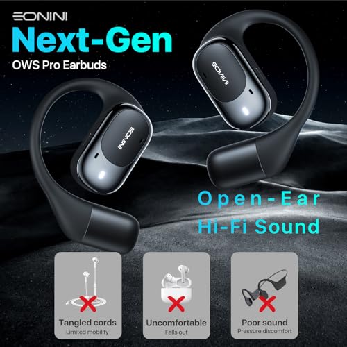 Eonini Y70 Open Ear Headphones Review Wireless Bluetooth Earbuds for Sports