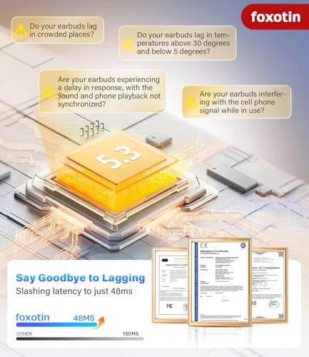 Foxotin Wireless Earbuds T16 Review Unveiling 48H Playback and Bluetooth 5.3 Performance