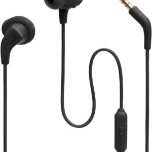 JBL Endurance Run 2 Wired - Waterproof Wired Sports in-Ear Headphones, Pure Bass Sound, Hands-Free Calls, Never Hurt. Never Fall Out. (Black) JBL Endurance Run 2 Wired - Waterproof Wired Sports in-Ear Headphones, Pure Bass Sound, Hands-Free Calls, Never Hurt. Never Fall Out. (Black)