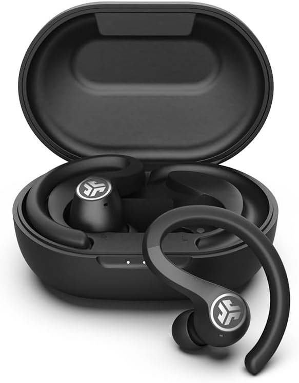JLab JBuds Air Sport True Wireless Bluetooth Earbuds + Charging Case, Black, IP66 Sweat Resistance, Class 1 Bluetooth 5.0 Connection, 3 EQ Sound Settings JLab Signature,... JLab JBuds Air Sport True Wireless Bluetooth Earbuds + Charging Case, Black, IP66 Sweat Resistance, Class 1 Bluetooth 5.0 Connection, 3 EQ Sound Settings JLab Signature,...