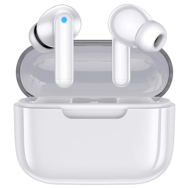 kurdene Wireless Earbuds, Bluetooth 5.3 in Ear Buds Light Weight Headphones with Deep Bass Sound,48 Hours Playtime Headset,Clear Calls Earphones with Mics for Sports Workout White kurdene Wireless Earbuds, Bluetooth 5.3 in Ear Buds Light Weight Headphones with Deep Bass Sound,48 Hours Playtime Headset,Clear Calls Earphones with Mics for Sports Workout White
