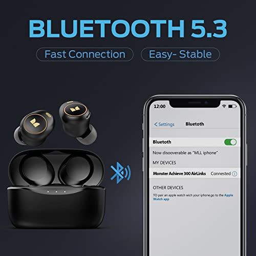 Monster Achieve 300 AirLinks Wireless Earbuds Review Latest Bluetooth 5.3 Sound Excellence