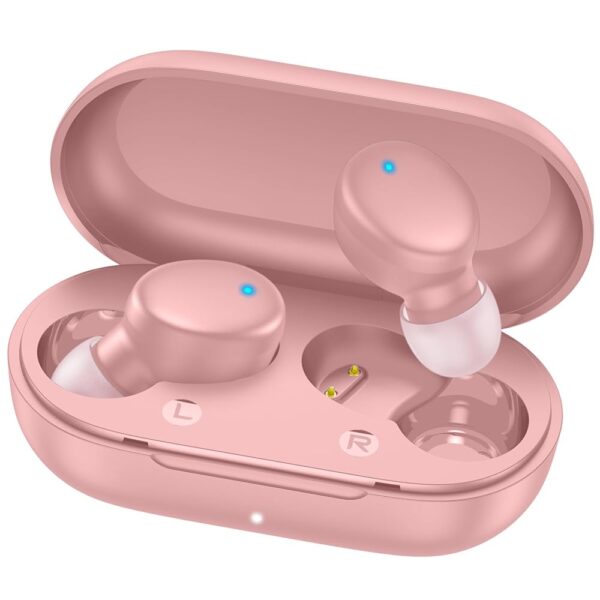 MOZOTER S8 Mini Wireless Earbuds Bluetooth 5.3 in Ear Light-Weight Headphones,60Hrs Playtime Ear Buds with Charging Case,Bluetooth Headsets,Premium Sound with Deep Bass for...