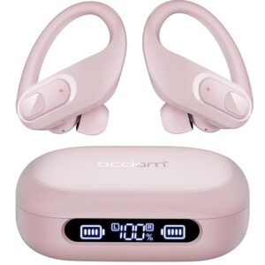 occiam Wireless Earbuds Bluetooth Headphones 96Hrs Playback Sport Ear Buds with Earhooks Microphone in-Ear Earphones Stereo Sound for Laptop Pad Phones Workout Running Exercise...