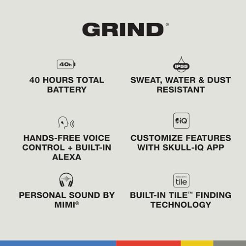 Skullcandy Grind True Wireless Earbuds Review 40 Hour Battery and Alexa Integration