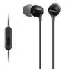 Sony MDREX15AP In-Ear Earbud Headphones with Mic, Black (MDREX15AP/B)