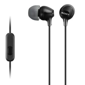 Sony MDREX15AP In-Ear Earbud Headphones with Mic, Black (MDREX15AP/B) Sony MDREX15AP In-Ear Earbud Headphones with Mic, Black (MDREX15AP/B)