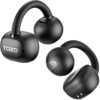 TOZO OpenEarRing True Open Ear Headphones, Lightweight Comfort Open Ear Clip Wireless Earbuds, 40H Play Bluetooth 5.4 Headphones with Smart Digital Display Design Fit Sports...
