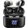 TOZO T20 Wireless Earbuds Bluetooth Headphones 48.5 Hrs Playtime with LED Digital Display, IPX8 Waterproof, Dual Mic Call Noise Cancelling 10mm Broad Range Speakers with...