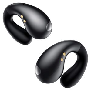 Ultra Open-Ear-Earbuds Wireless Bluetooth - Ergonomic Clip-On Earbuds, Bone Conduction Over-The-Ear Headphones with Waterproof Design and Secure Fit for Small Ears, Classic Black Ultra Open-Ear-Earbuds Wireless Bluetooth - Ergonomic Clip-On Earbuds, Bone Conduction Over-The-Ear Headphones with Waterproof Design and Secure Fit for Small Ears, Classic Black