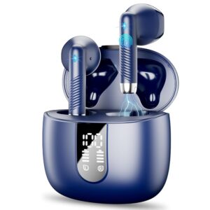 Wireless Earbud Bluetooth 5.3 Headphones with Clear Sound, 40H Playtime, Sport Earbud Touch Control with LED Digital Display, IP7 Waterproof Bluetooth Earphones Built-in Mic for...