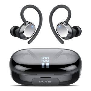 Wireless Earbuds, 128Hrs Bluetooth 5.3 Headphones Sport, Bluetooth Earbuds with ENC Noise Canceling Mic, Bass Stereo Wireless Earphones, IP7 Waterproof Over Ear Buds with...