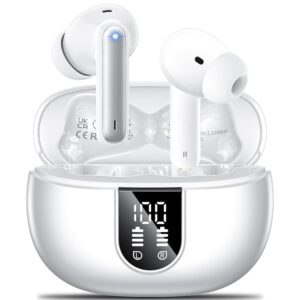 Wireless Earbuds, 2024 Wireless Headphones HiFi Stereo Earphones with 4 ENC Noise Canceling Mic, 42Hs Playtime In Ear Earbud, Bluetooth 5.3 Sport Earphones with LED Power... Wireless Earbuds, 2024 Wireless Headphones HiFi Stereo Earphones with 4 ENC Noise Canceling Mic, 42Hs Playtime In Ear Earbud, Bluetooth 5.3 Sport Earphones with LED Power...