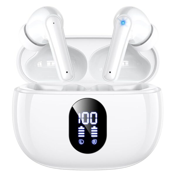 Wireless Earbuds, 2025 Ear Buds with Big Bass Stereo Sound, Lightweight Bluetooth Earbuds with 48 Hours Playtime, in-Ear Fit Earphones, IPX7, Hands-Free Calls with AI for... Wireless Earbuds, 2025 Ear Buds with Big Bass Stereo Sound, Lightweight Bluetooth Earbuds with 48 Hours Playtime, in-Ear Fit Earphones, IPX7, Hands-Free Calls with AI for...