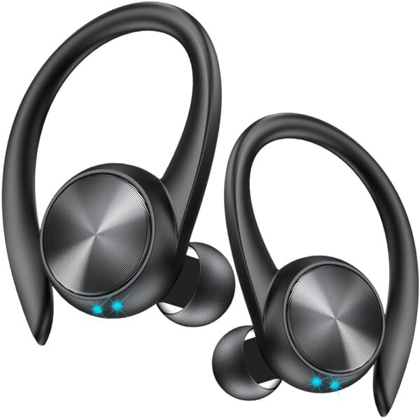 Wireless Earbuds 60H Playback Earphones Earbuds Charging Case Digital Display Wireless Bluetooth Ear Buds with Ear Hooks for Sports/Workout in-Ear Headphones for... Wireless Earbuds 60H Playback Earphones Earbuds Charging Case Digital Display Wireless Bluetooth Ear Buds with Ear Hooks for Sports/Workout in-Ear Headphones for...