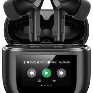 Wireless Earbuds Bluetooth 5.3 Headphones 50H Playtime Deep Bass Stereo Ear Buds with Mic IPX7 Waterproof Comfort Lightweight in Ear Earphones for Pad Android/iOS Phones Gifts...