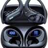 Wireless Earbuds Bluetooth 5.3 Headphones 90 Hrs Playtime Earbuds with Wireless Charging Case Power Display Over-Ear Earphones with Earhooks Waterproof Stereo Headset for...