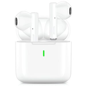 Wireless Earbuds,Bluetooth 5.3 Headphones with 4 ENC Noise Cancelling Mic,HiFi Stereo Deep Bass in-Ear Earphones,40H Playtime Wireless Ear Buds,IPX8 Waterproof Bluetooth Earbuds...