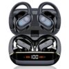Wireless Earbuds Bluetooth 5.4 Headphones 75H Playtime Stereo Deep Bass Sports Ear Buds with Earhooks, LED Display Bluetooth Earbuds with 4 ENC Mic, IP7 Waterproof Earphone for...