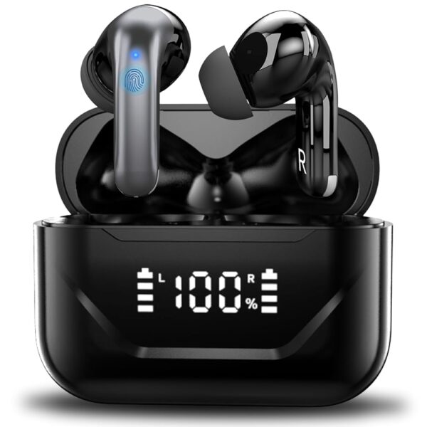 Wireless Earbuds Bluetooth 5.4 Headphones Bass Stereo, IPX5 in-Ear Earphones with 25 dB ENC Noise Canceling Mic, 45H Playtime LED Display USB-C Wireless Ear Buds, Smart Touch... Wireless Earbuds Bluetooth 5.4 Headphones Bass Stereo, IPX5 in-Ear Earphones with 25 dB ENC Noise Canceling Mic, 45H Playtime LED Display USB-C Wireless Ear Buds, Smart Touch...