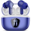 Wireless Earbuds, Bluetooth 5.4 Headphones HiFi Stereo, Bluetooth Earbuds with ENC Noise Cancelling Mic, IP7 Waterproof in Ear Earphones, 48H, LED Display Ear buds for Pad...