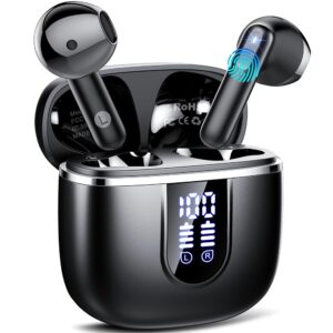 Wireless Earbuds, Bluetooth 5.4 Headphones in Ear Buds, HiFi Stereo Earphones with 4 ENC Noise Cancelling Mics, 40H Wireless Headphones with IP7 Waterproof, LED Display USB C,...