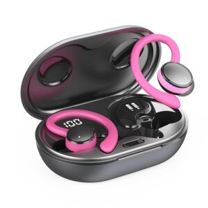 Wireless Earbuds, Bluetooth 5.4 Headphones Sport with ENC Noise Cancelling Mic, Rose Wireless Earbuds, Bluetooth 5.4 Headphones Sport with ENC Noise Cancelling Mic, Rose