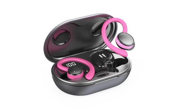 Wireless Earbuds, Bluetooth 5.4 Headphones Sport with ENC Noise Cancelling Mic, Rose