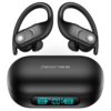 Wireless Earbuds Bluetooth Headphones 130Hrs Playtime with 2500mAh Wireless Charging Case LED Diaplay Hi-Fi Waterproof Over Ear Earphones for Sports Running Workout Gaming