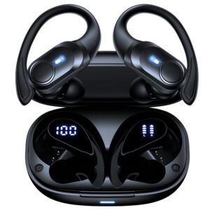 Wireless Earbuds Bluetooth Headphones 70hrs Playback Ear Buds IPX7 Waterproof Wireless Charging Case & Dual Power Display Over-Ear Stereo Bass Earphones Earhooks for...