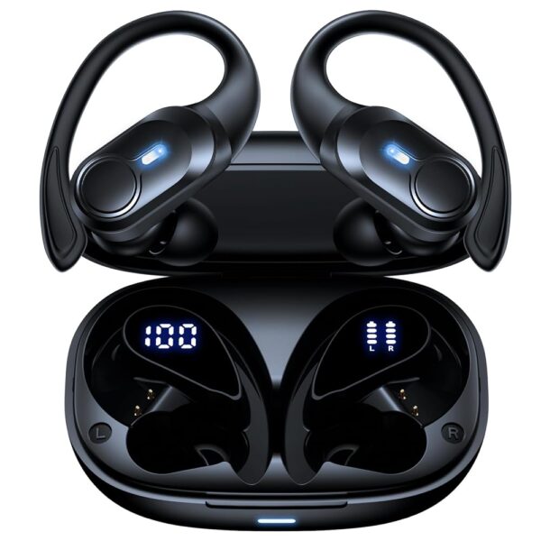 Wireless Earbuds Bluetooth Headphones 70hrs Playback Ear Buds IPX7 Waterproof Wireless Charging Case & Dual Power Display Over-Ear Stereo Bass Earphones Earhooks for... Wireless Earbuds Bluetooth Headphones 70hrs Playback Ear Buds IPX7 Waterproof Wireless Charging Case & Dual Power Display Over-Ear Stereo Bass Earphones Earhooks for...