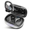 Wireless Earbuds Bluetooth Headphones 80Hrs Playtime Ear Buds IPX7 Waterproof Sports Earphones Wireless Charging Case Over-Ear Earhooks Headest - Black Wireless Earbuds Bluetooth Headphones 80Hrs Playtime Ear Buds IPX7 Waterproof Sports Earphones Wireless Charging Case Over-Ear Earhooks Headest - Black