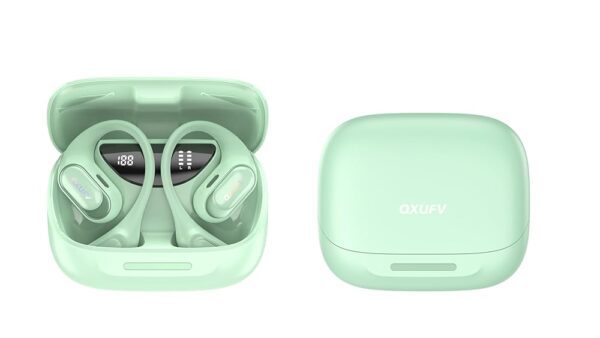 Wireless Earbuds Bluetooth Headphones, Ear Buds with Deep Bass, 40H Long Playtime, Power Display, IPX7 Waterproof in Ear Earphone with Mic for Phone Tablet Sports Workout, Black