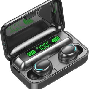 Wireless Earbuds, Earphones Bluetooth 5.3, Touch Control Noise Reduction Headphones for Work/Sport,HiFi Digital LED Display Charging Case, IP7 Waterproof Mini Ear Buds